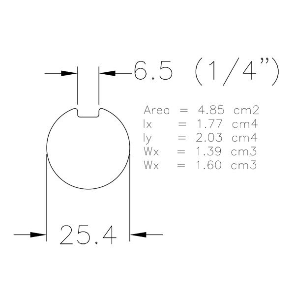 Federwelle massiv genutet 1" Länge 3500mm verzinkt