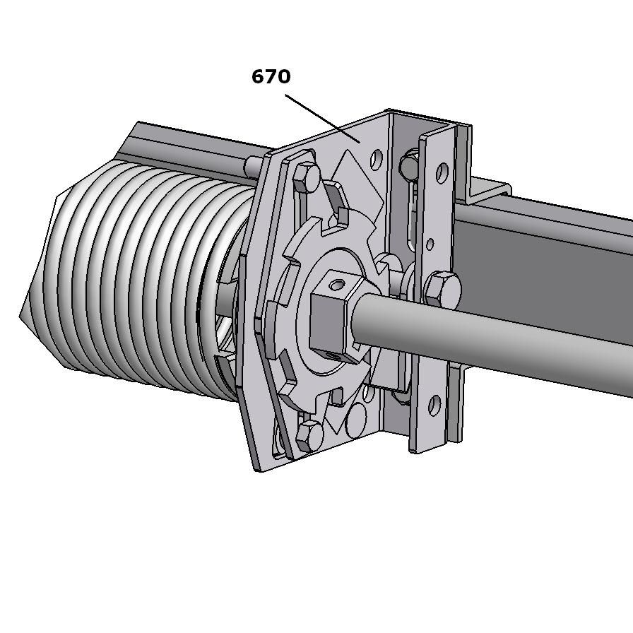 Federbruchsicherung 1 3/4"-6" Federn, links