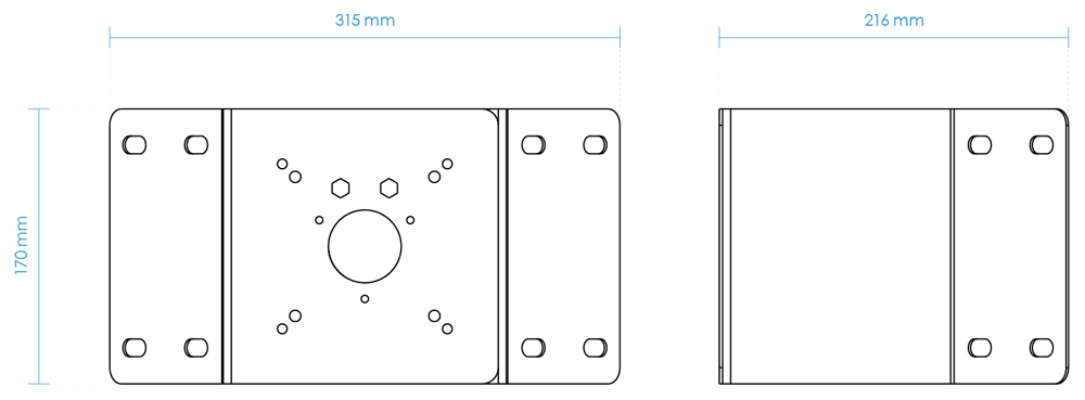 Marantec Eckadapter Kennzeichenkamera