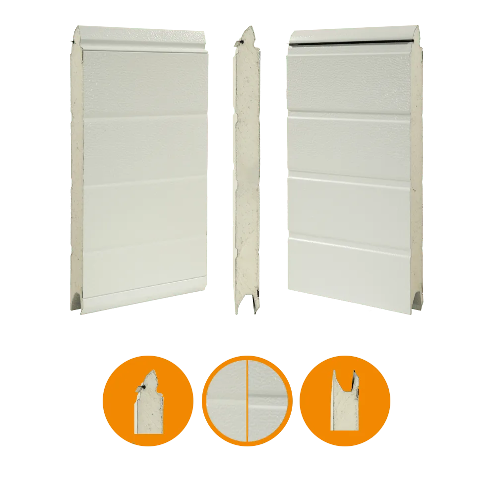 Novoferm Torsektion 45×500mm RAL 9002