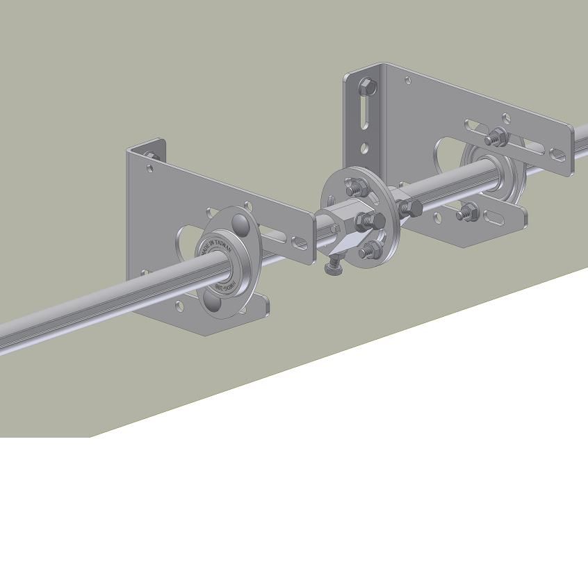 Wellenkupplung Innendurchmesser 32mm, Gussstahl verzinkt, genutet, 80mm