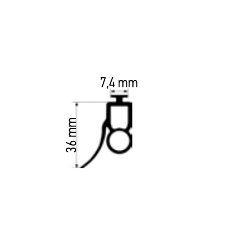 Somfy_Gummiprofil_36x7,4mm 