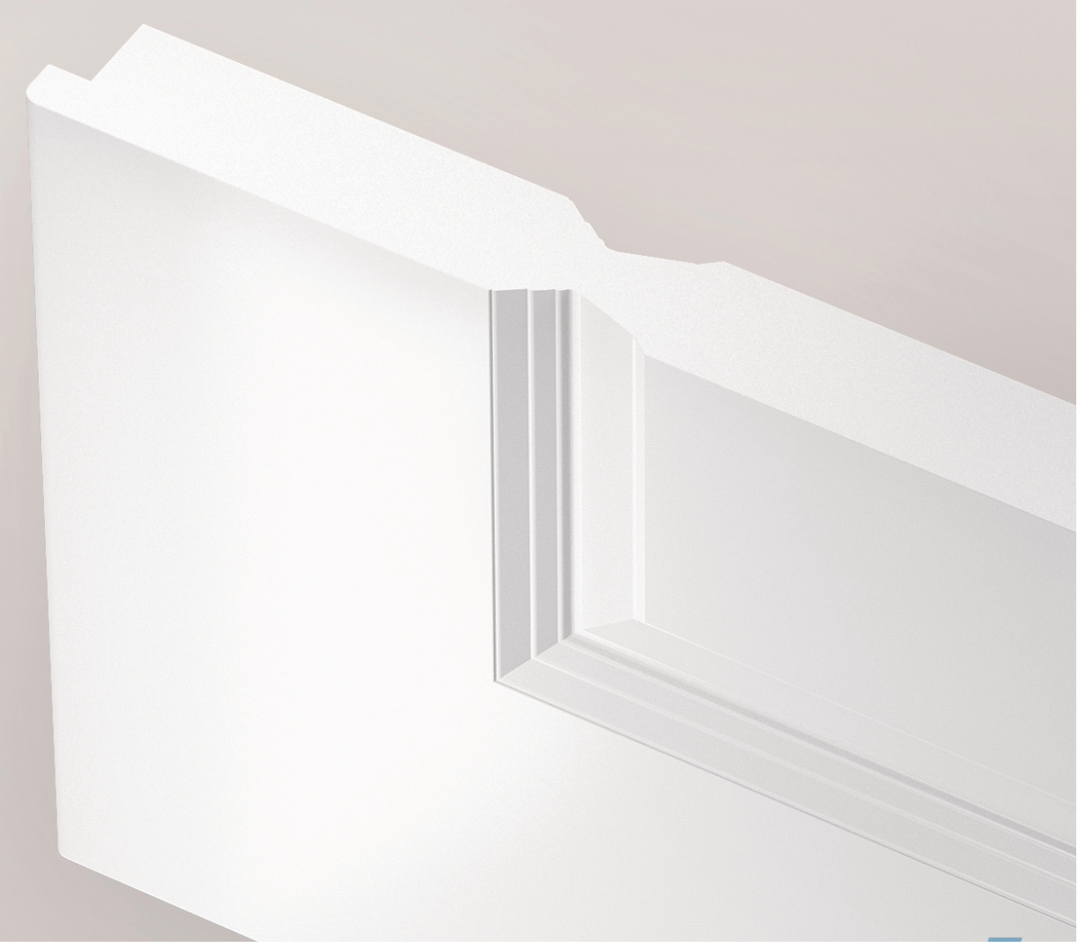 Wohnraumtür Piano Light mit Kassetten-Optik