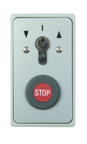 Aufputz Schlüsselschalter mit Stop Drucktaster